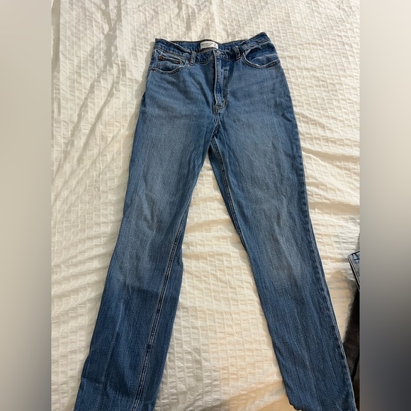 Abercrombie & Fitch - Ultra high rise 90’s slim straight - 30 Long - raw hem - Picture 4 of 4